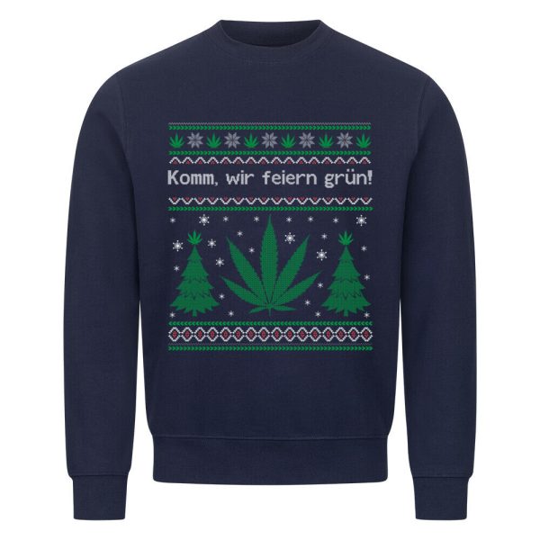 Grün feiern Christmas  Sweatshirt Schn?ppchen – Bild 2