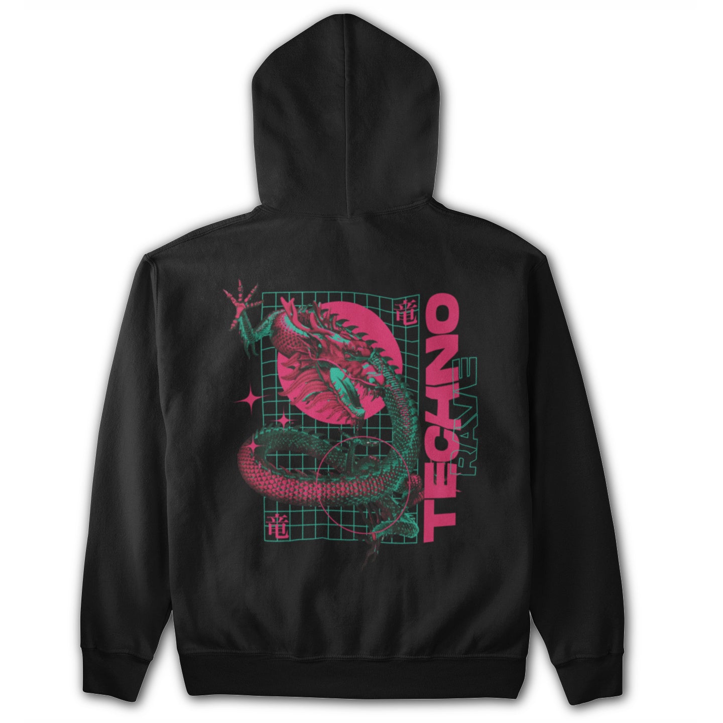 Techno Dragon Backpatch Hoodie Online