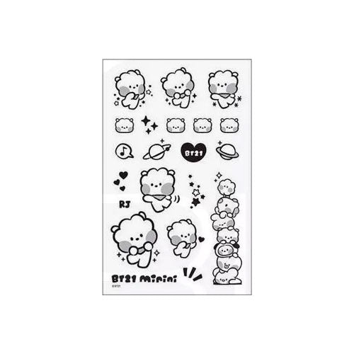 BT21 Minini Tattoo Stickerbogen RJ Online-Schn?ppchen