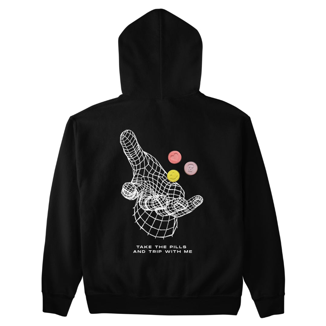 Take The Pills Backpatch Unisex Hoodie Jetzt online