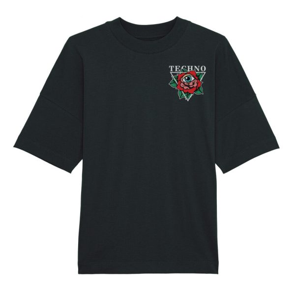 Techno Flower Oversized T-Shirt Unisex Online-Verkauf