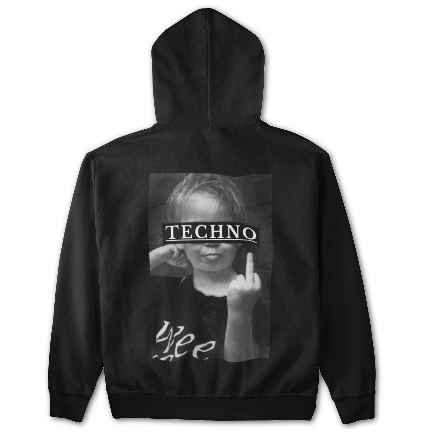 Techno Boy Backpatch Hoodie Jetzt online