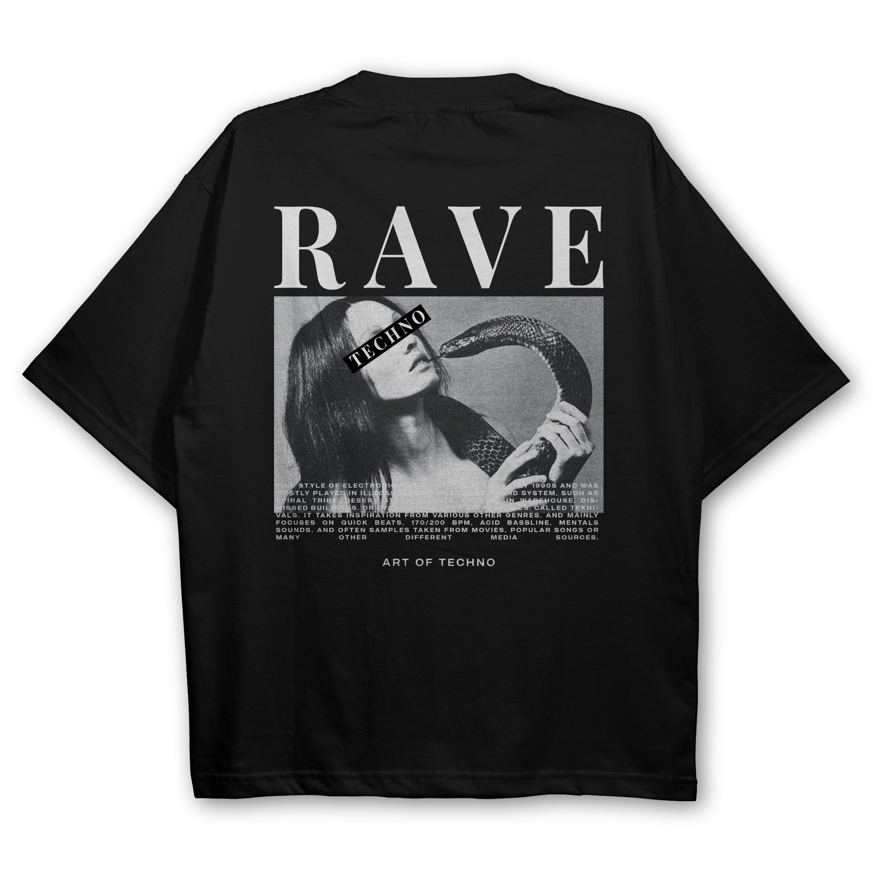 Rave Snake Oversized T-Shirt Angebot