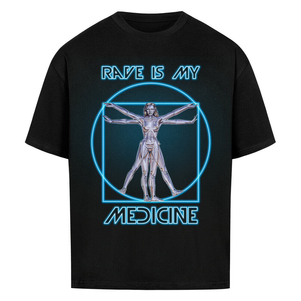 Rave is my Medicine – Oversized Shirt Schn?ppchen