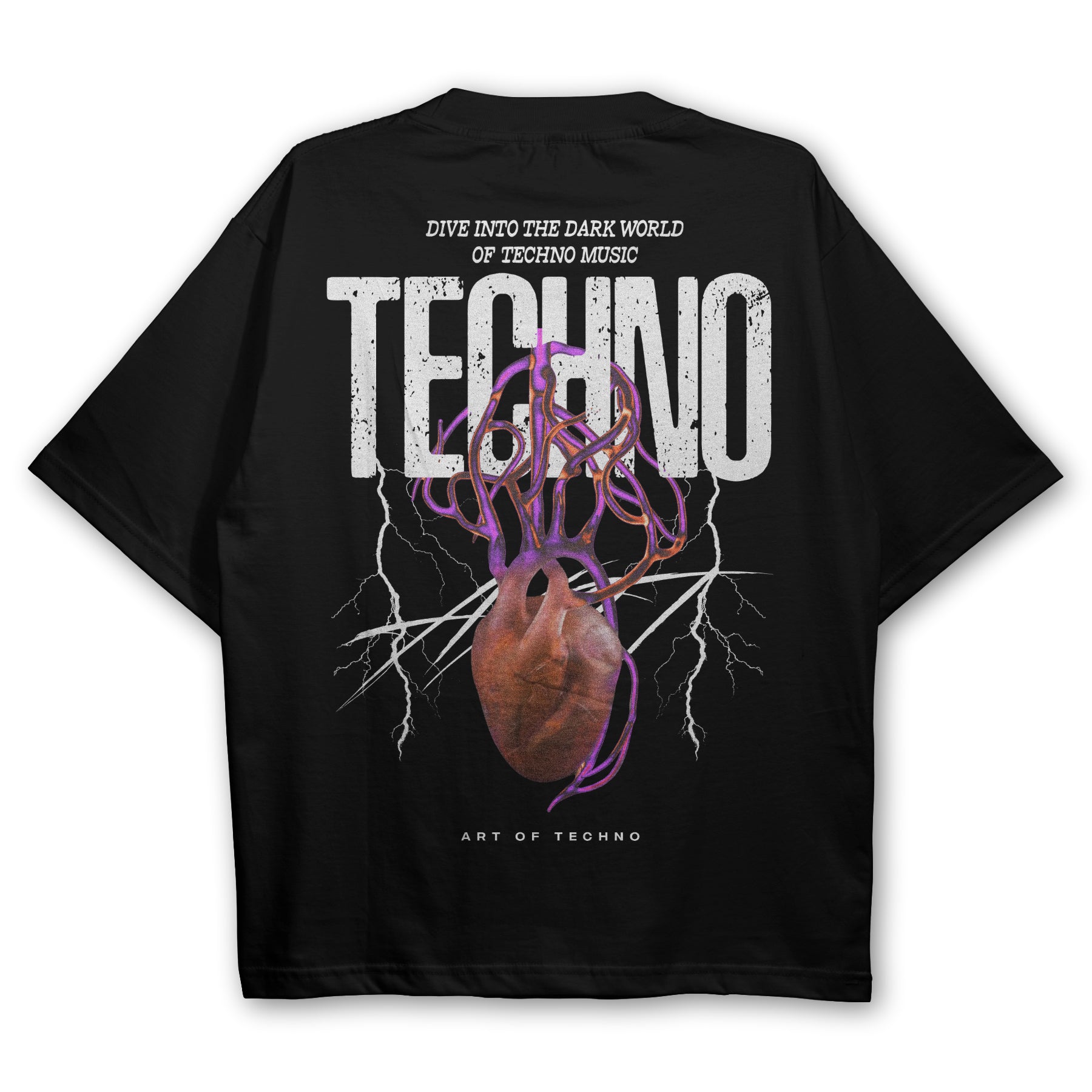 Techno Heart Oversized T-Shirt Angebot
