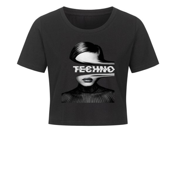 TECHNO FACE - Crop Top Online-Verkauf