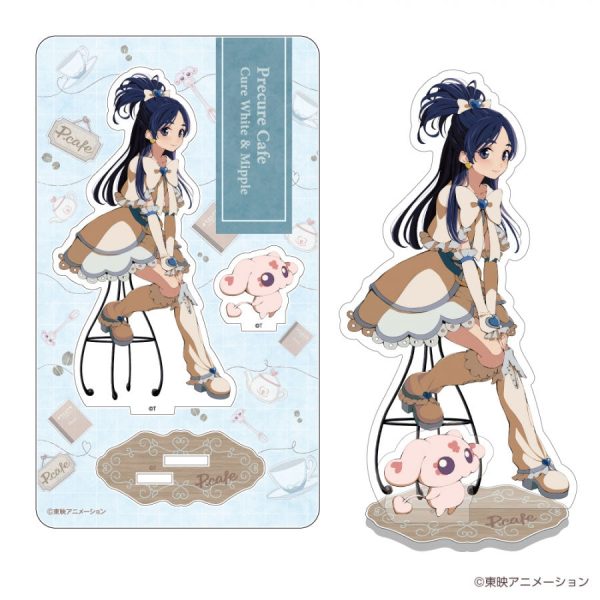 [Animate Exclusive] Delicious Party Pretty Cure - Precure Cafe Aufsteller Cure White & Mipple Schn?ppchen – Bild 2
