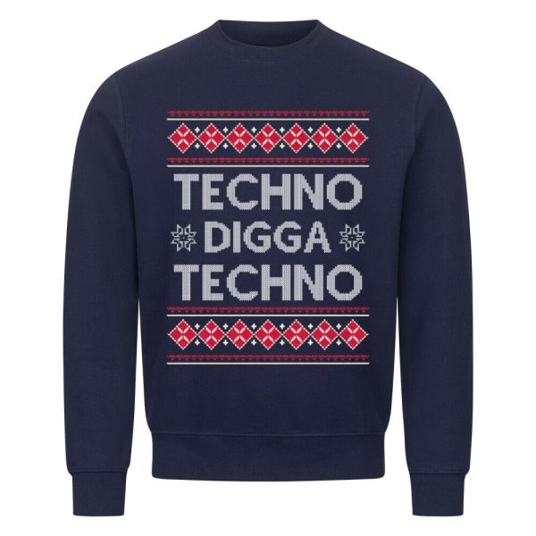 TECHNO DIGGA TECHNO Christmas Sweatshirt Zu verkaufen – Bild 2