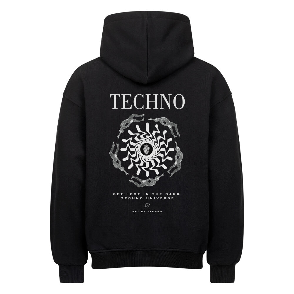 Lost in techno Oversized Hoodie Verkauf