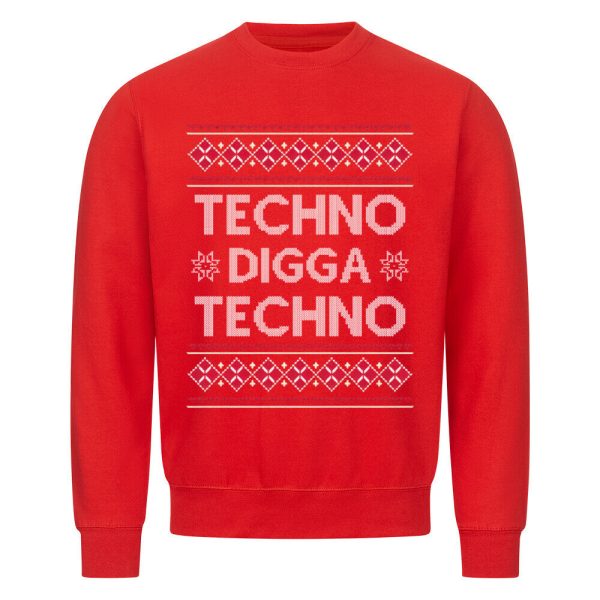 TECHNO DIGGA TECHNO Christmas Sweatshirt Zu verkaufen – Bild 3