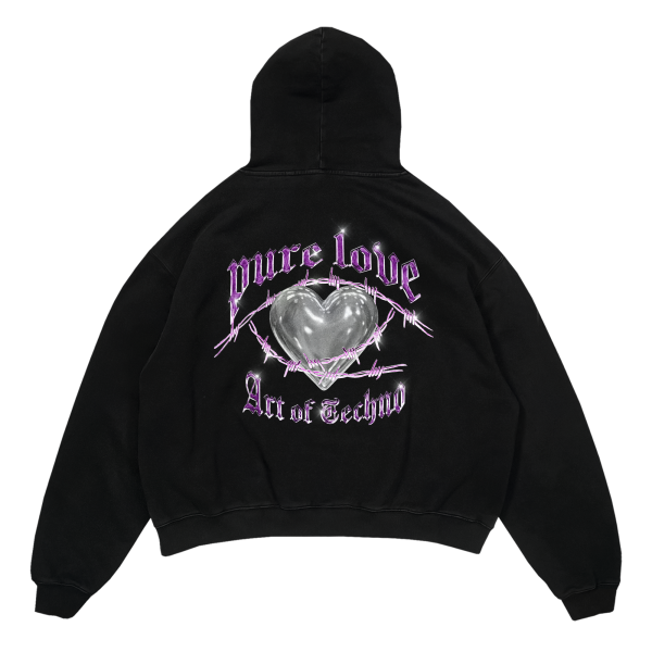 Techno Is Love Oversized Hoodie Mode