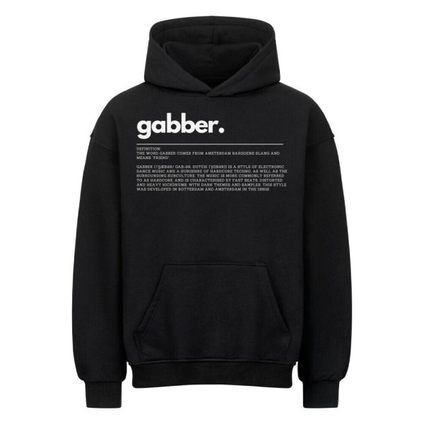 Gabber - Oversized Hoodie Im Angebot