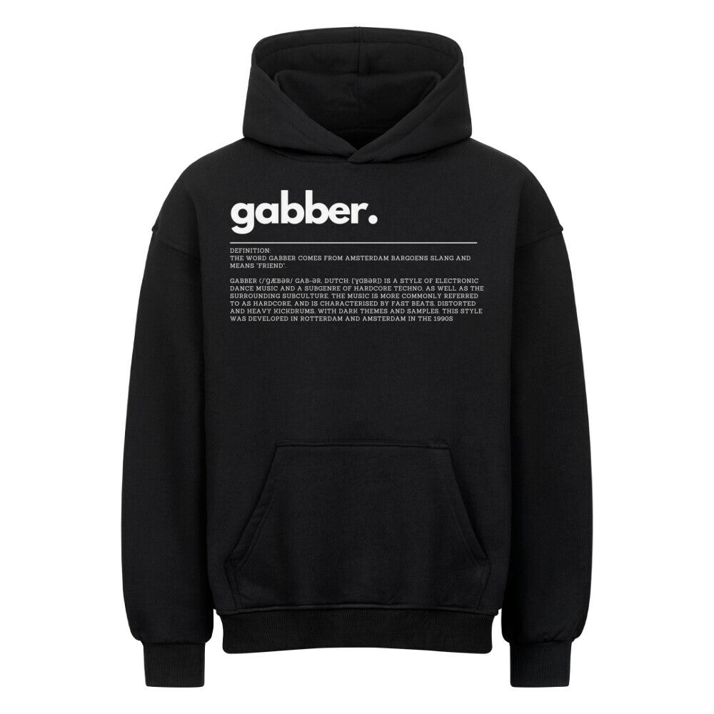 Gabber – Oversized Hoodie Im Angebot