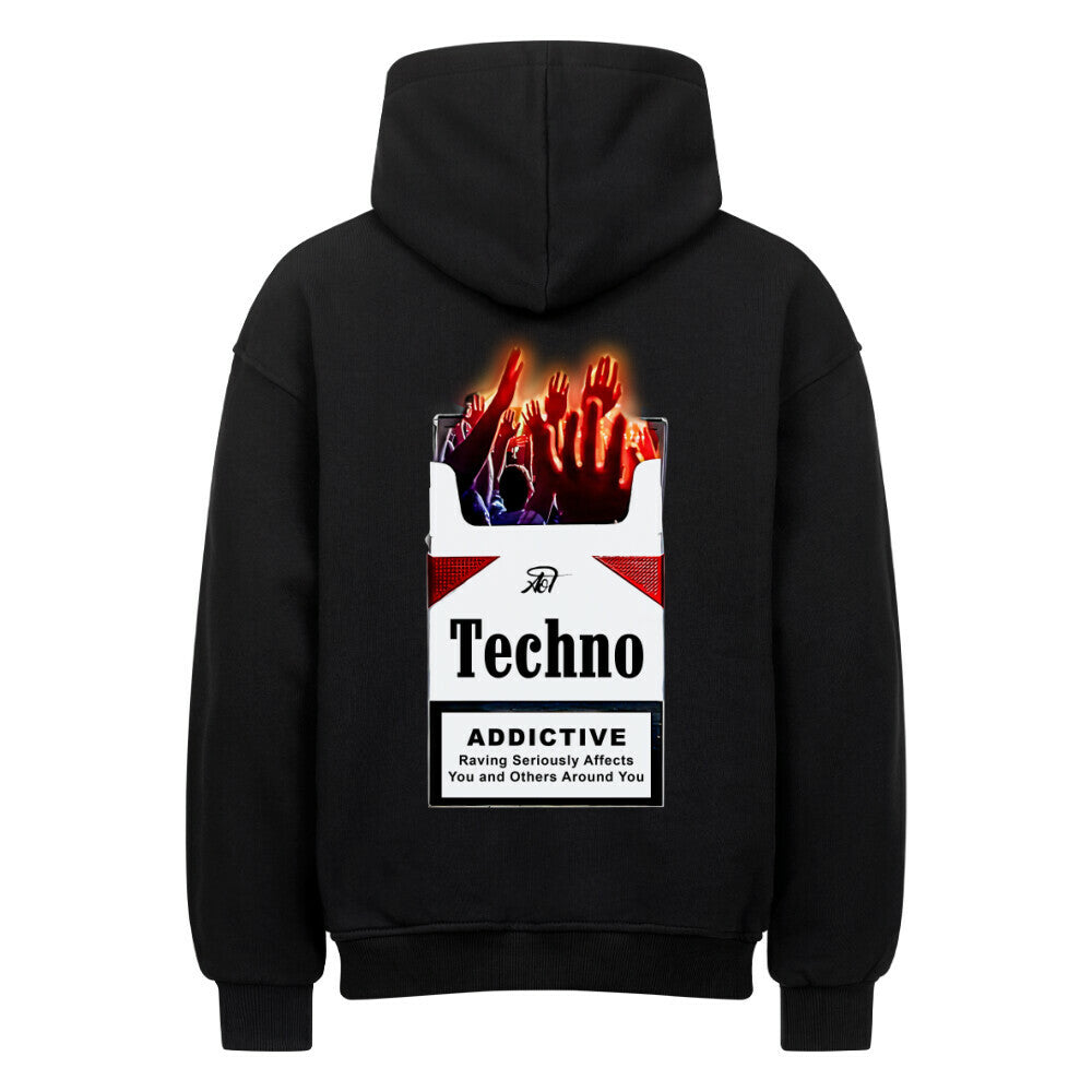Techno addicted – Oversized Hoodie Mode