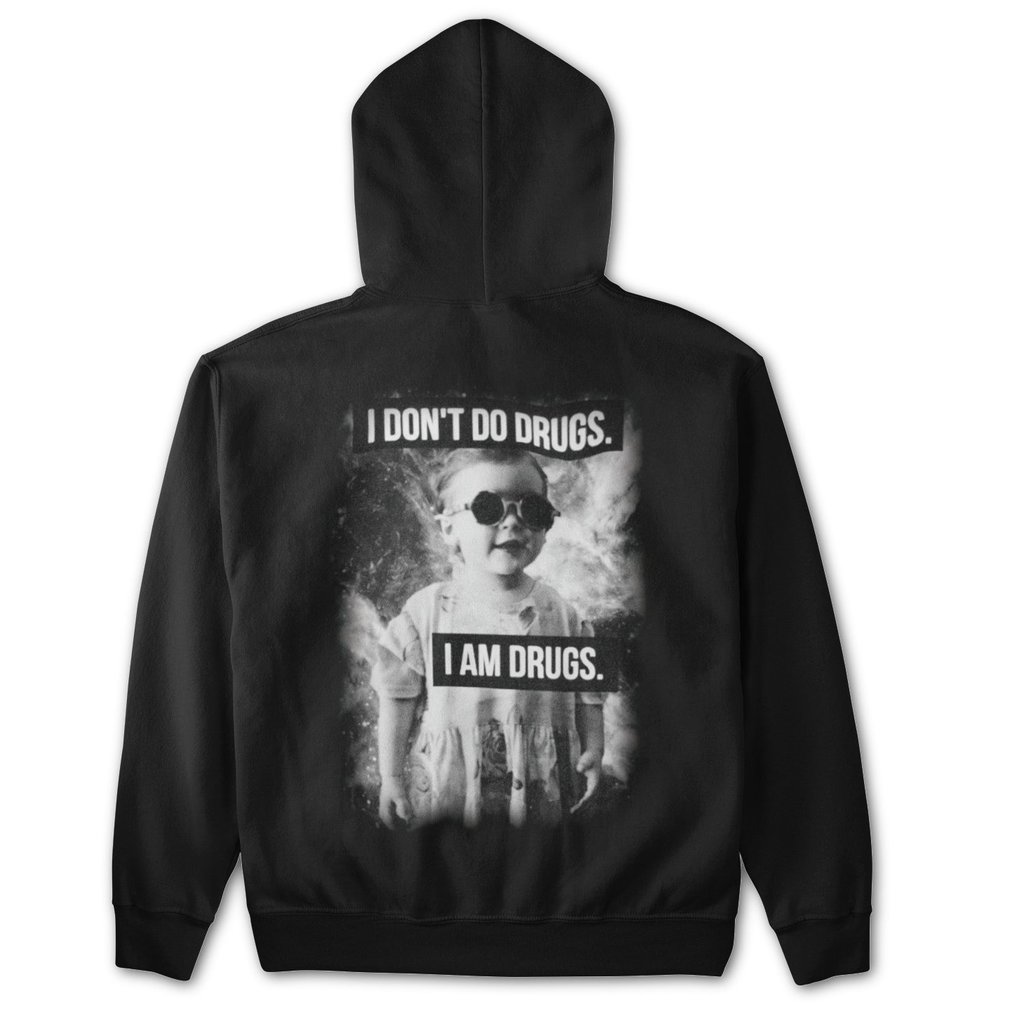 I am Drugs Backpatch Hoodie Rabatt