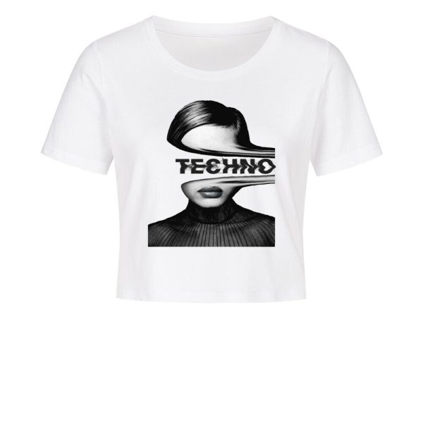 TECHNO FACE - Crop Top Online-Verkauf – Bild 2