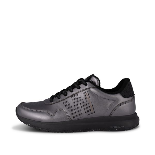JS_Nora Natural Soft Metallic - Gunmetal Online-Verkauf