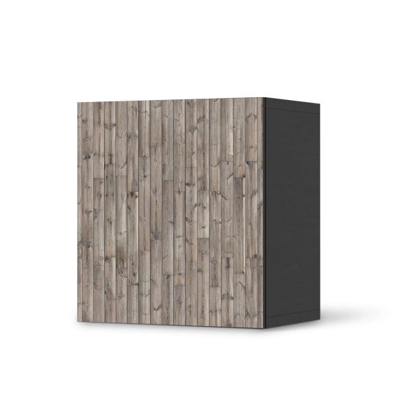 Klebefolie für Möbel IKEA Besta Regal 1 Türe - Design: Dark washed Verkauf – Bild 2