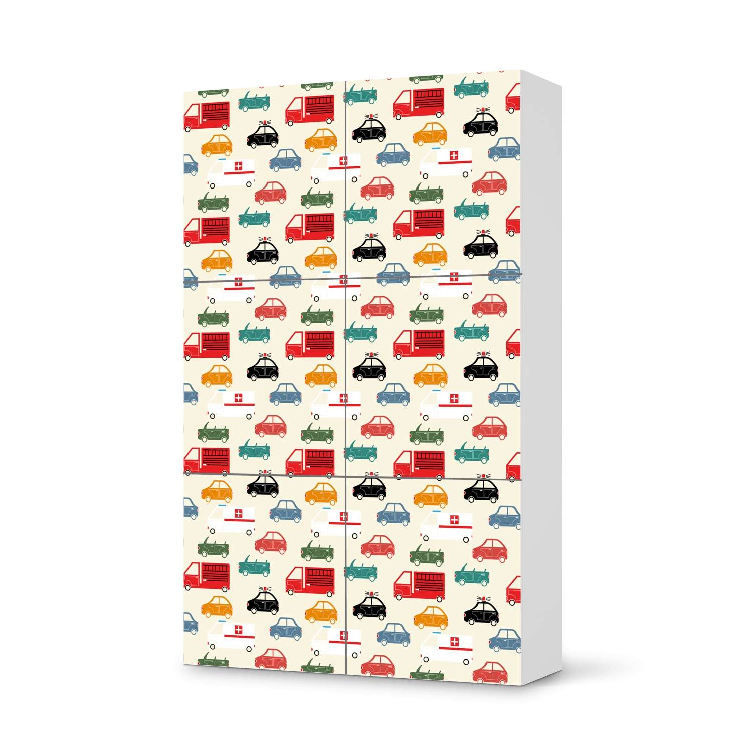 Möbel Klebefolie IKEA Besta Schrank 6 Türen (hoch) – Design: Cars Im Angebot