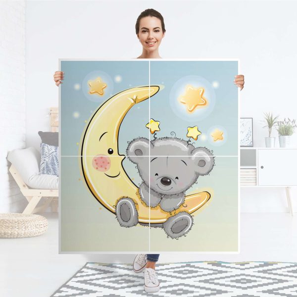 Klebefolie für Schränke IKEA Besta Schrank 4 Türen - Design: Teddy und Mond Online-Verkauf – Bild 4