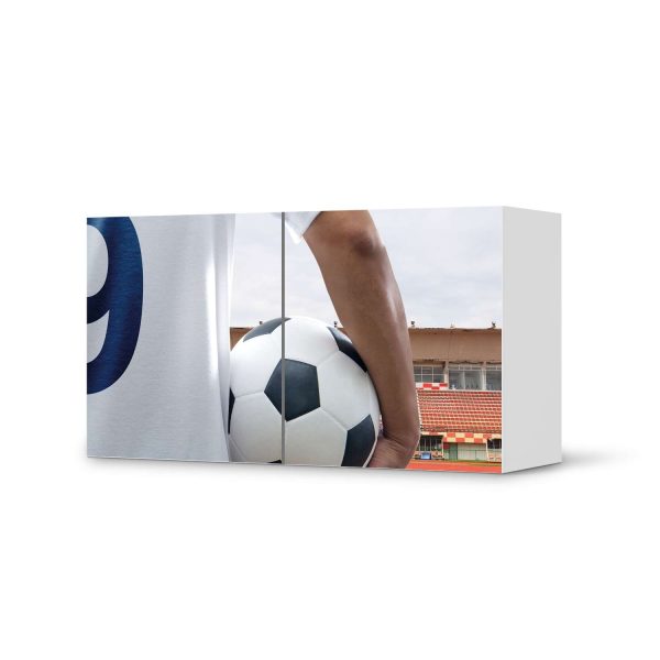 Folie für Möbel IKEA Besta Regal 2 Türen (quer) - Design: Footballmania Im Angebot