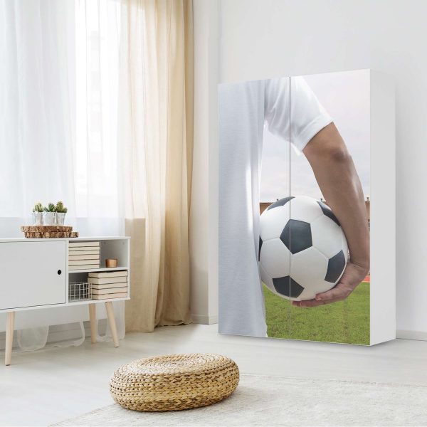 Klebefolie für Möbel IKEA Besta Schrank 2 Türen (hoch) - Design: Footballmania Rabatt – Bild 3