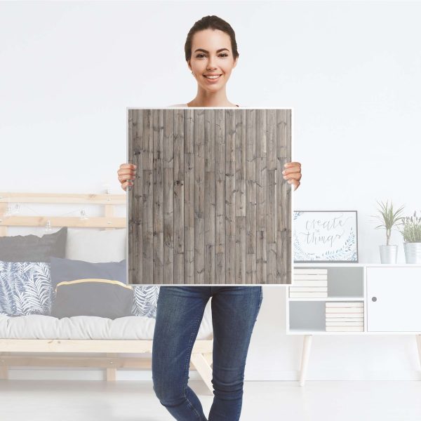 Klebefolie für Möbel IKEA Besta Regal 1 Türe - Design: Dark washed Verkauf – Bild 4