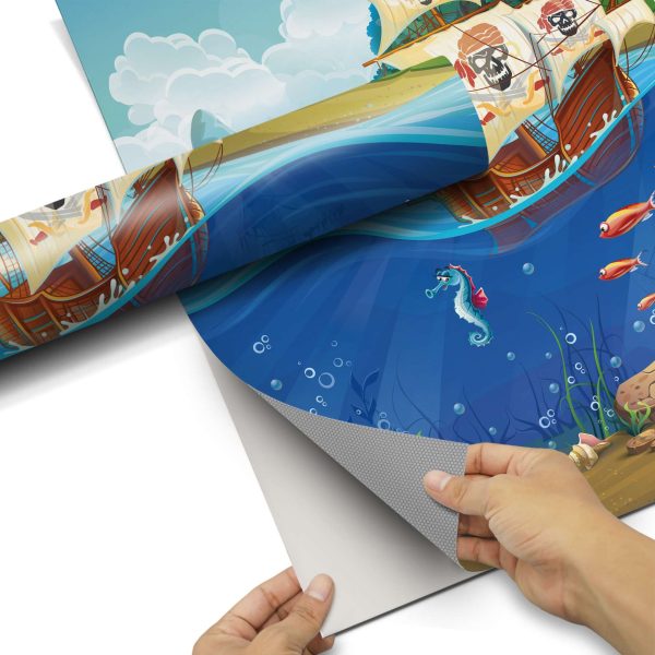 Folie für Möbel IKEA Besta Regal 2 Türen (quer) - Design: Pirates Angebot – Bild 5