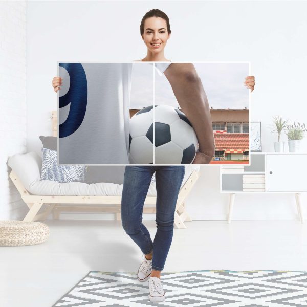 Folie für Möbel IKEA Besta Regal 2 Türen (quer) - Design: Footballmania Im Angebot – Bild 4