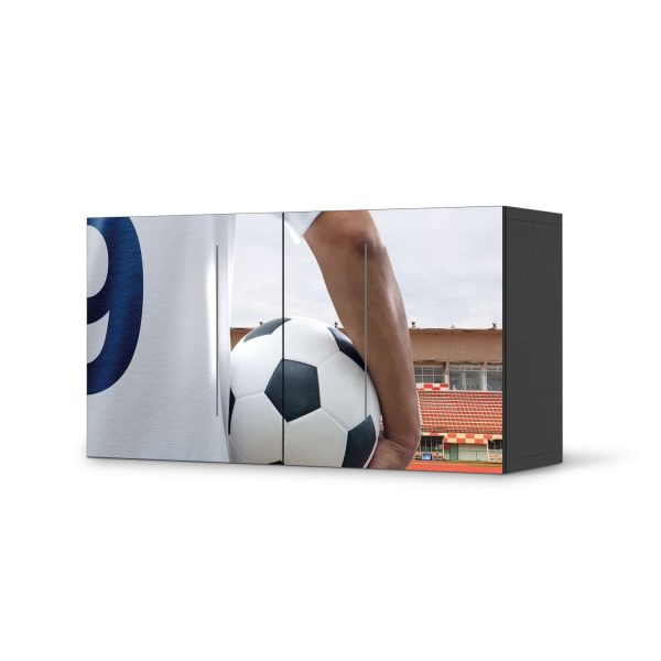 Folie für Möbel IKEA Besta Regal 2 Türen (quer) - Design: Footballmania Im Angebot – Bild 2