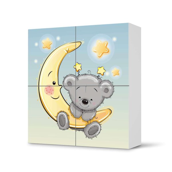 Klebefolie für Schränke IKEA Besta Schrank 4 Türen - Design: Teddy und Mond Online-Verkauf
