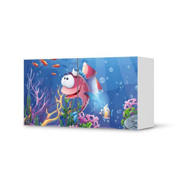 Folie für Möbel IKEA Besta Regal 2 Türen (quer) - Design: Bubbles Online-Verkauf