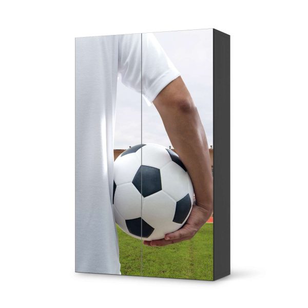 Klebefolie für Möbel IKEA Besta Schrank 2 Türen (hoch) - Design: Footballmania Rabatt – Bild 2