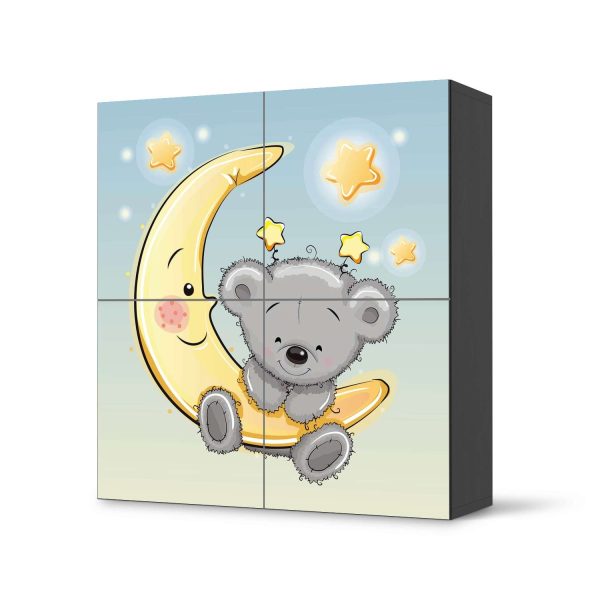 Klebefolie für Schränke IKEA Besta Schrank 4 Türen - Design: Teddy und Mond Online-Verkauf – Bild 2