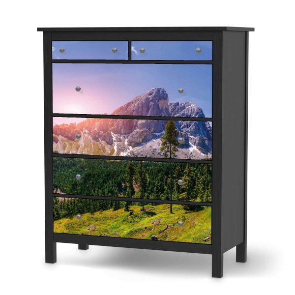 Klebefolie IKEA Hemnes Kommode 6 Schubladen - Design: Alpenblick Mode – Bild 2
