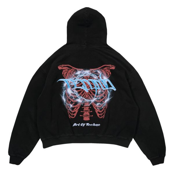 Techno Inside Oversized Hoodie Verkauf