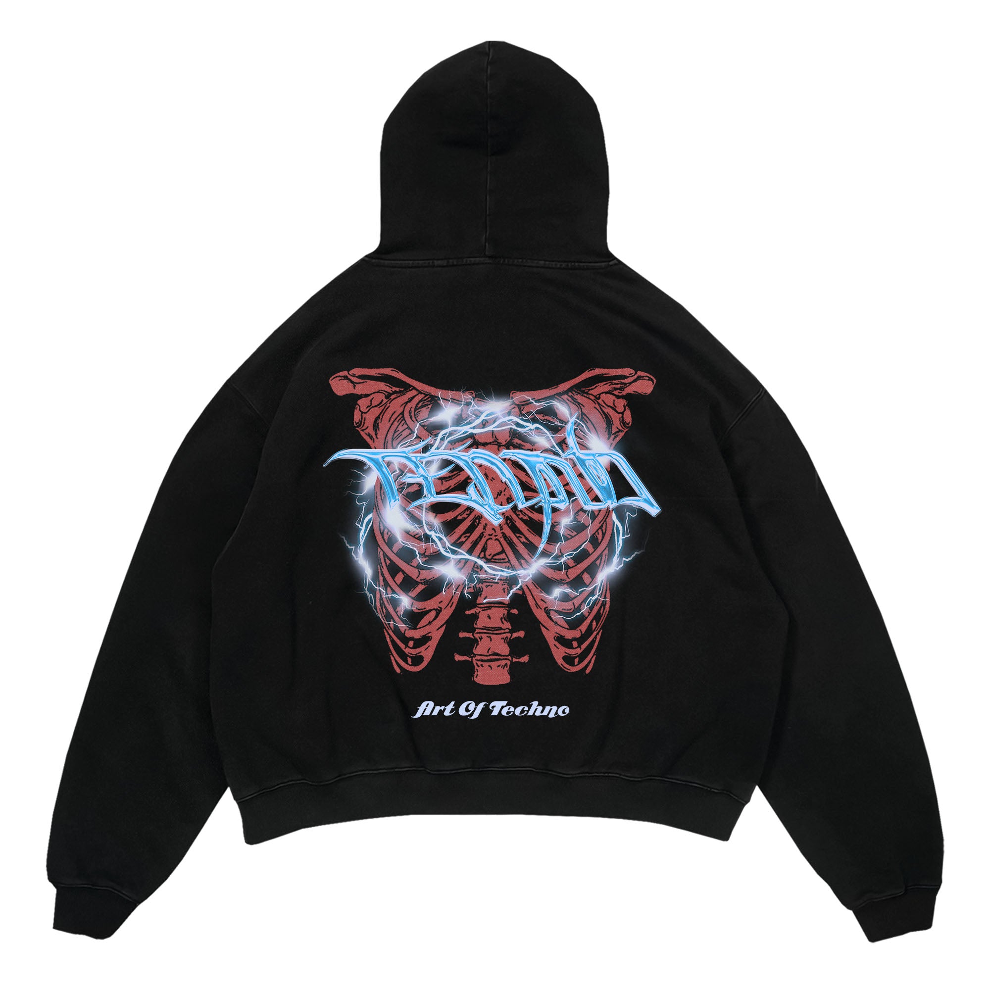 Techno Inside Oversized Hoodie Verkauf