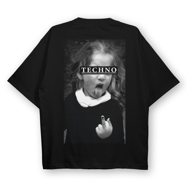 Techno Girl Oversized T-Shirt Verkauf – Bild 5