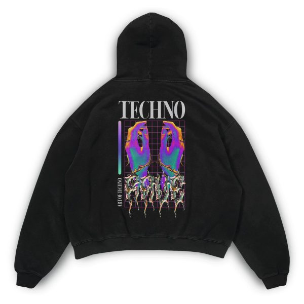 Take Techno  Oversized Hoodie Online