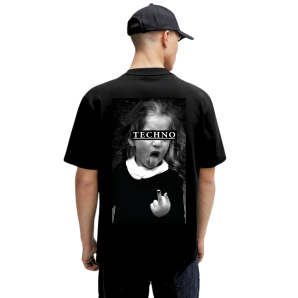 Techno Girl Oversized T-Shirt Verkauf – Bild 4