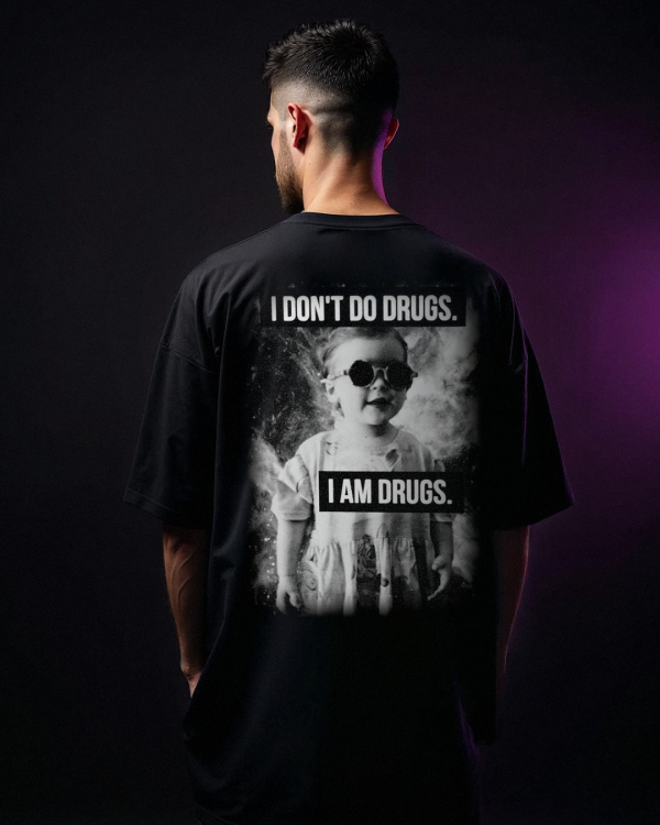 I Am Drugs Oversized T-Shirt Rabatt